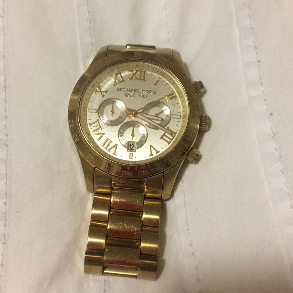Gold Michael Kors watch